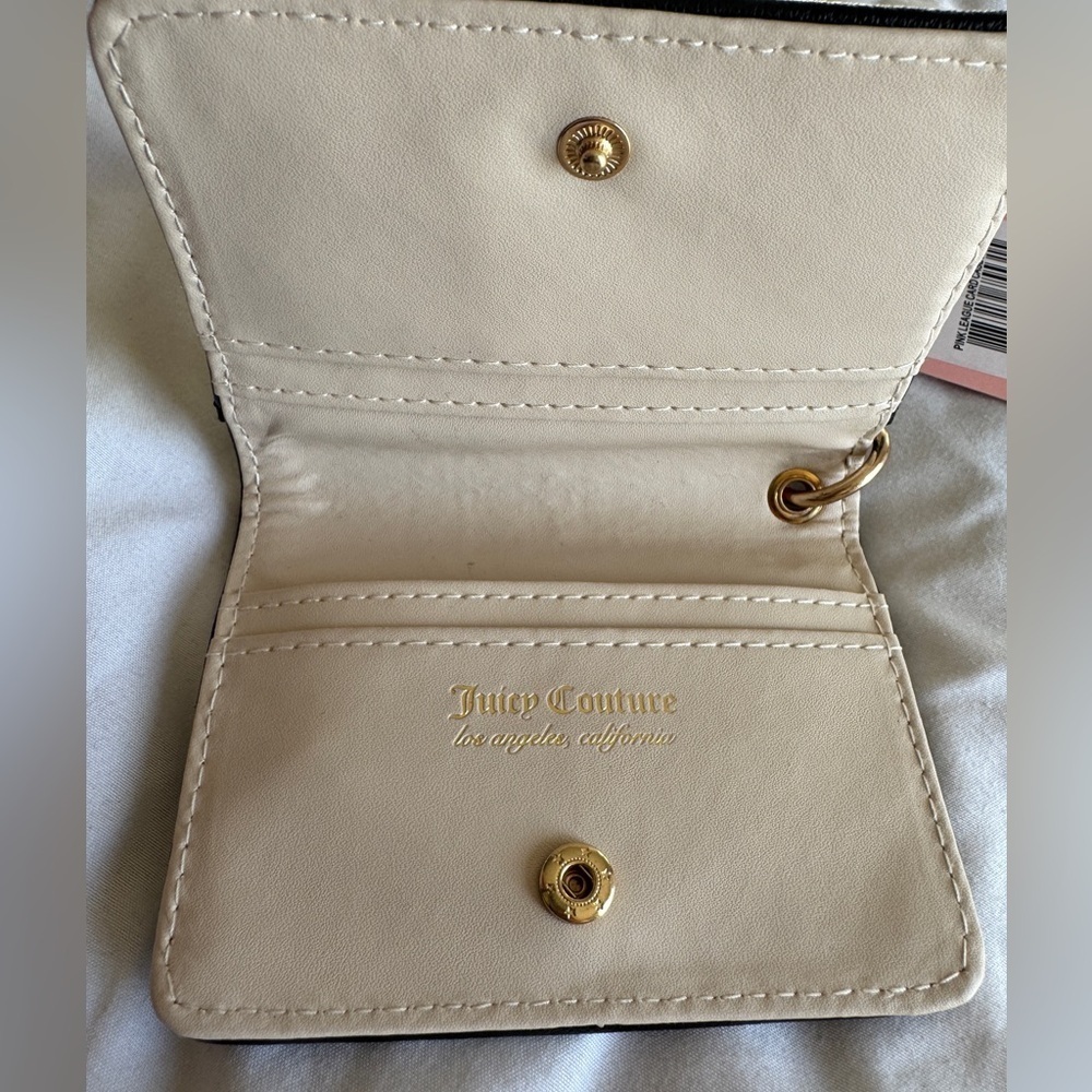 Juicy Couture Black Card Holder - Picture 2 of 5